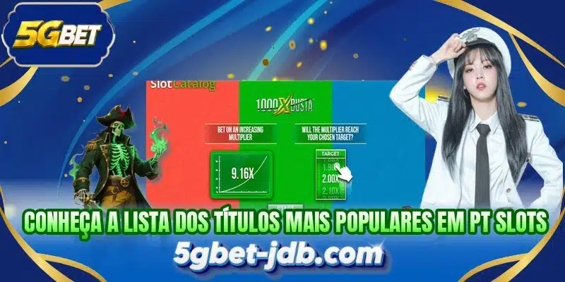 Conheça a lista dos títulos mais populares em PT Slots