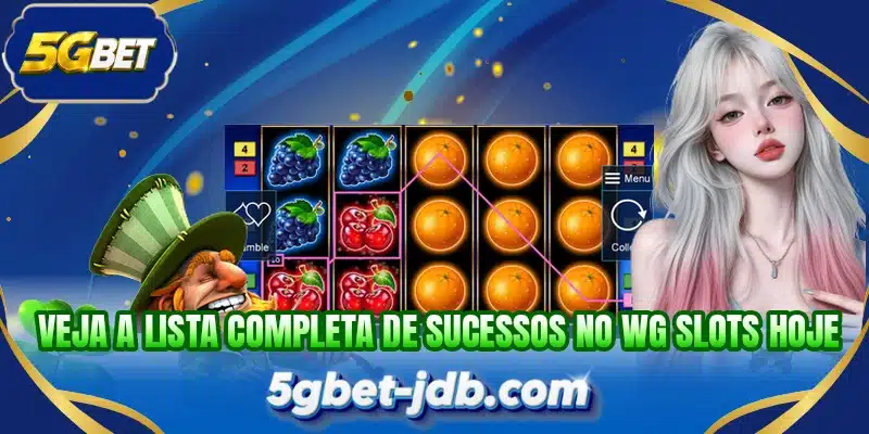 Veja a lista completa de sucessos no WG Slots hoje